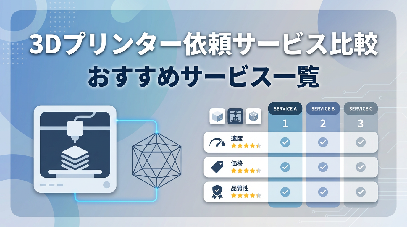 3Dプリンター出力を依頼できるサービス比較｜個人にもおすすめの選び方