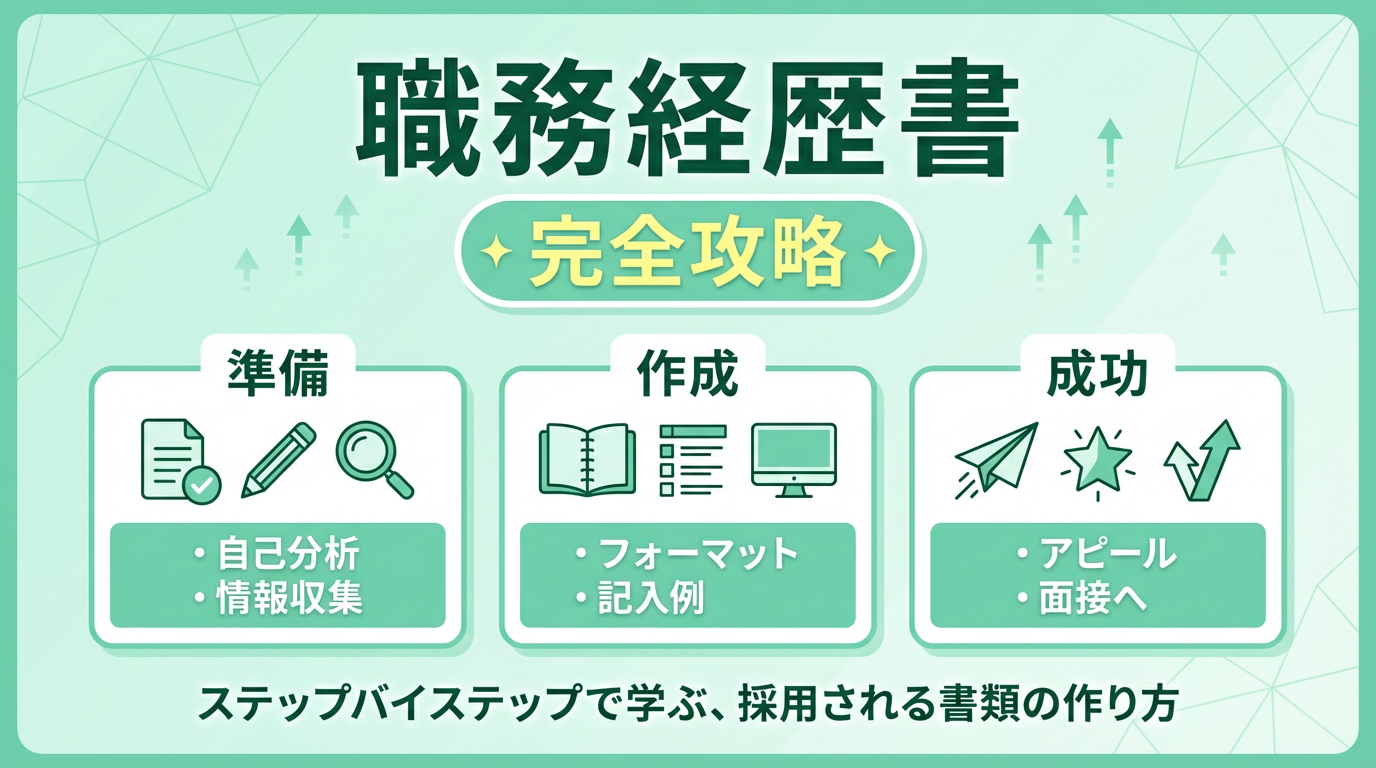 職務経歴書の書き方完全マニュアル｜テンプレート付き・職種別の記入例