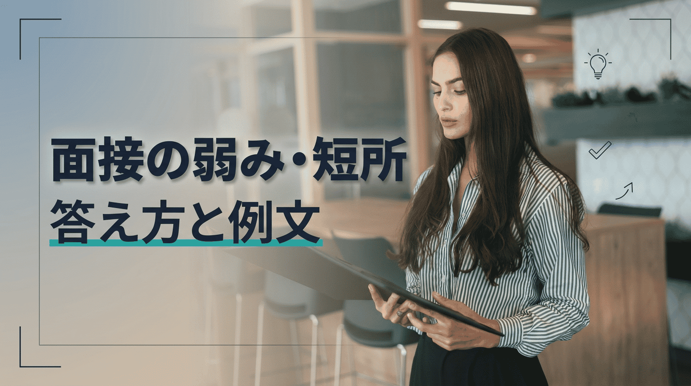 面接で「自分の弱み」を伝える方法|評価される例文集