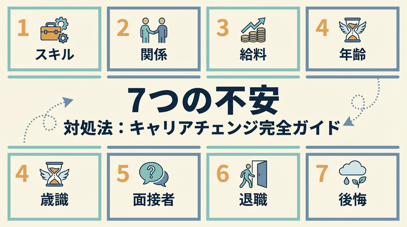 転職が不安なあなたへ|よくある7つの不安とその解消法
