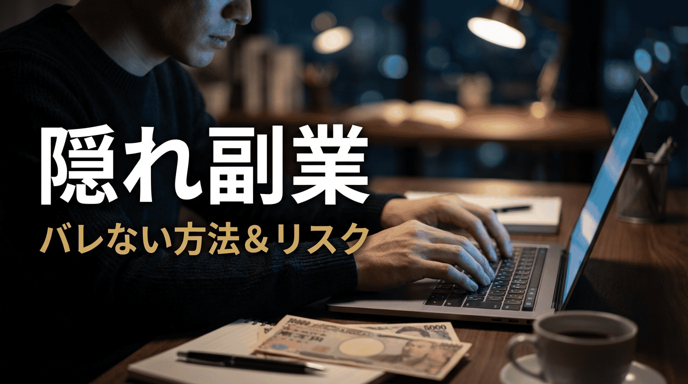 隠れ副業とは？会社にバレずに副業する方法・リスク・おすすめの仕事を徹底解説