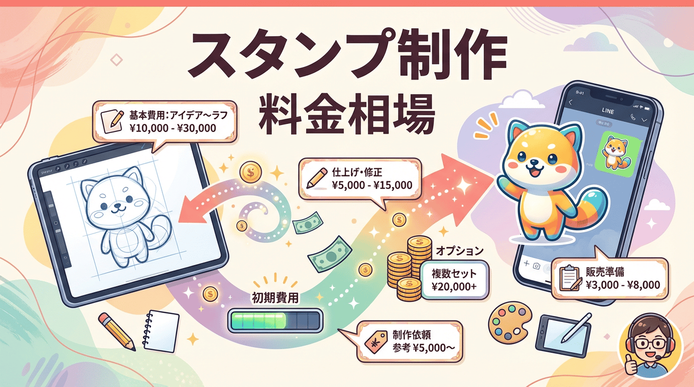 LINEスタンプ制作を依頼する費用と流れ｜プロに頼むメリット