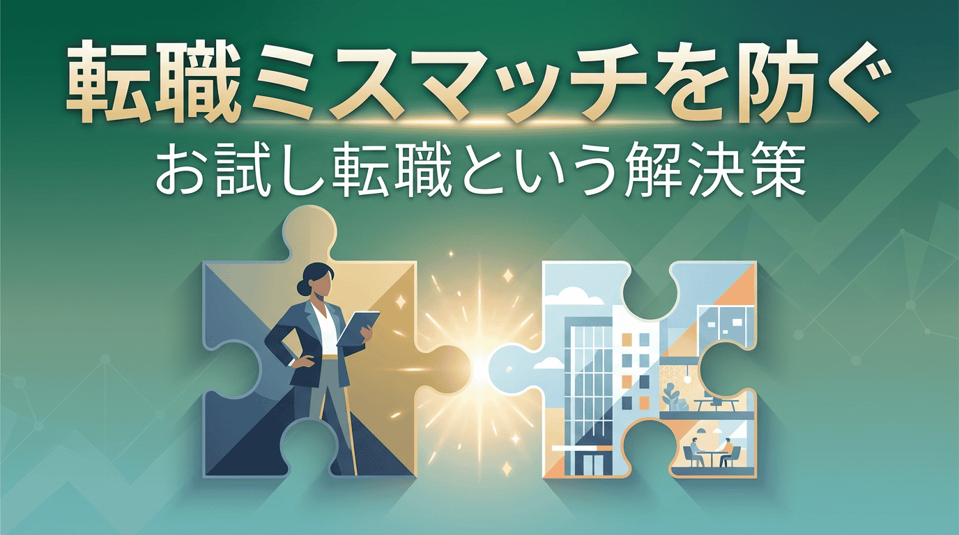 転職のミスマッチを防ぐ方法｜お試し転職という選択肢