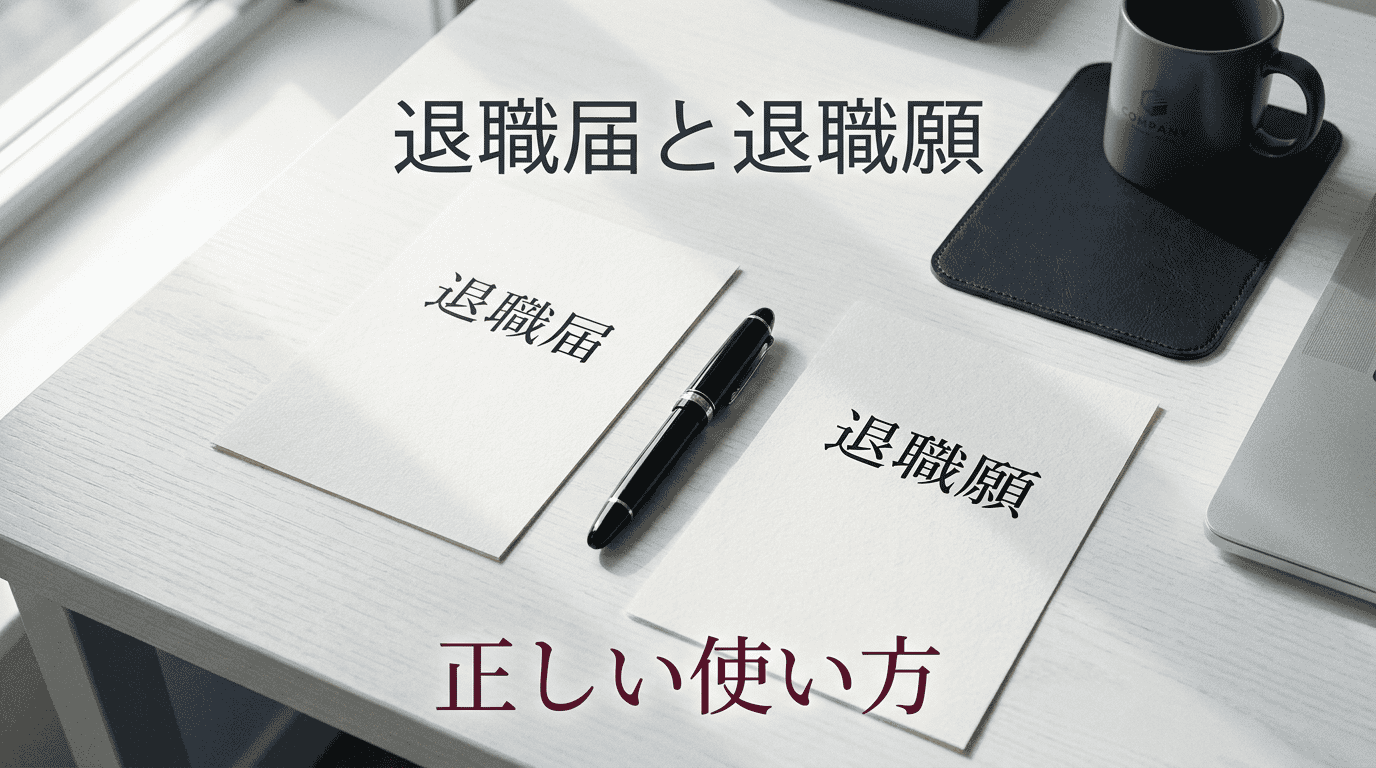 退職届と退職願の違い|書き方・提出マナー・テンプレート完全ガイド