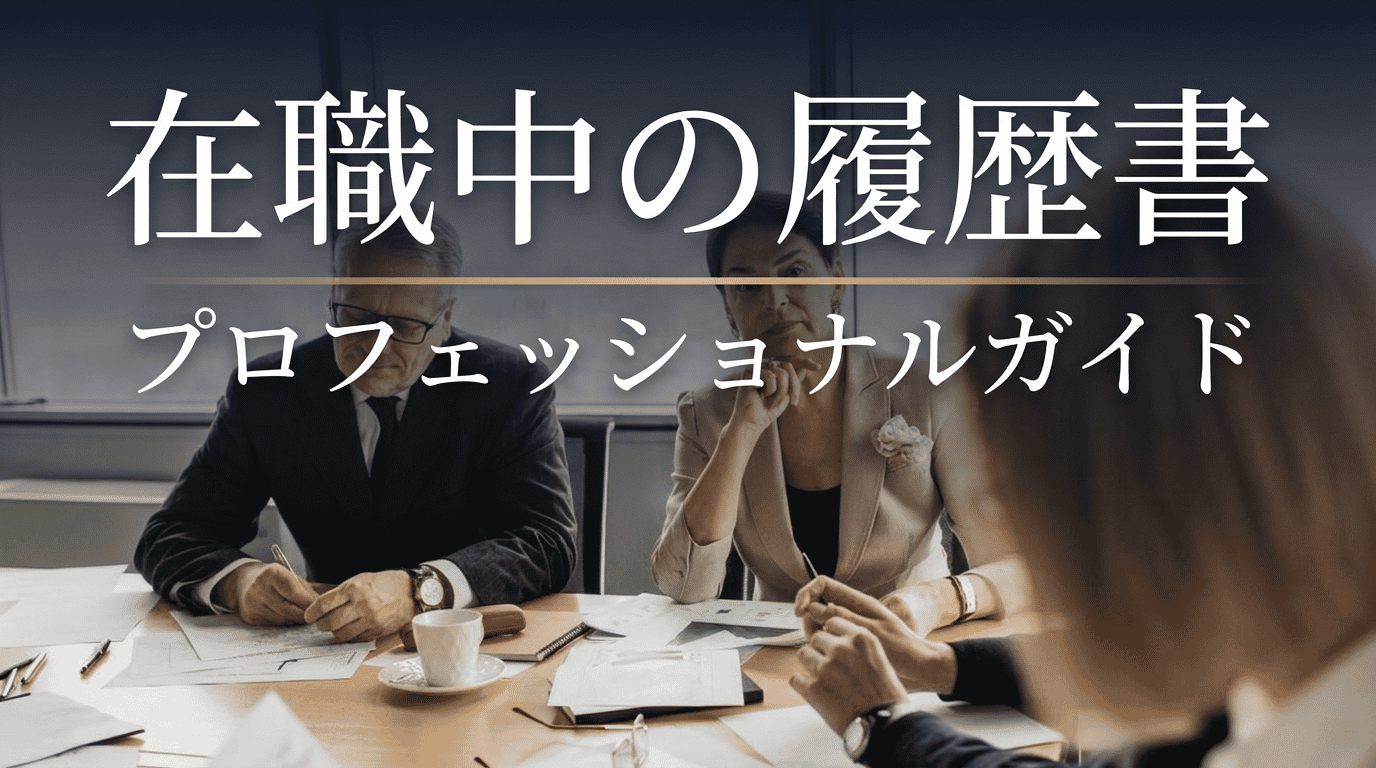 履歴書「在職中」の正しい書き方｜転職活動中の記載例