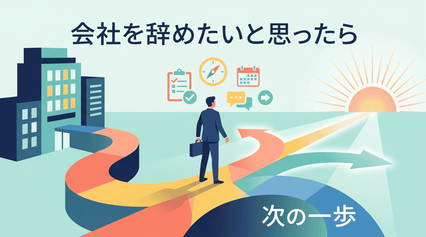 「会社辞めたい」と思ったら|原因チェックと次のアクション