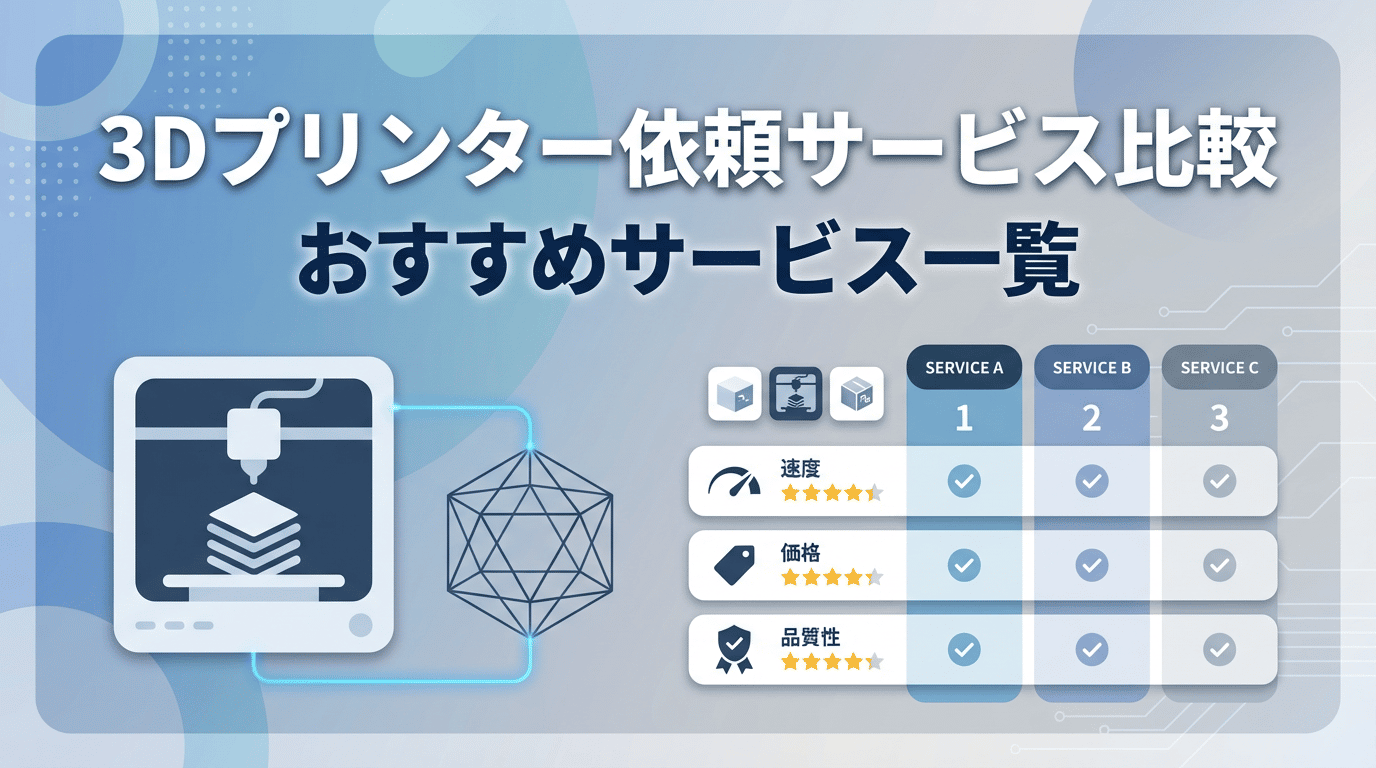 3Dプリンター出力を依頼できるサービス比較｜個人OK・料金・納期