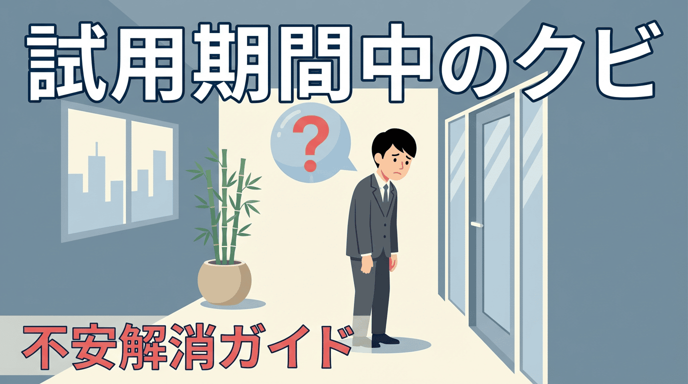 試用期間中にクビになる理由と対処法｜解雇の前兆サインも紹介