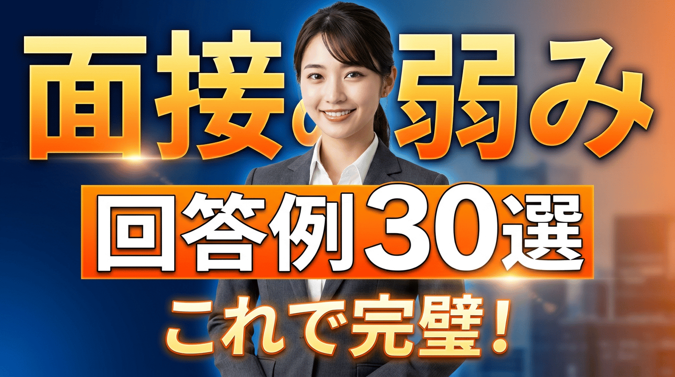 面接で短所を聞かれたら｜伝え方の型と職種別回答例30
