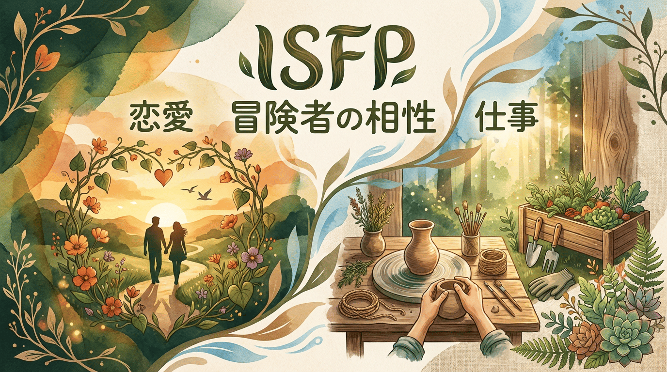 ISFP(冒険家)と相性がいいタイプは?恋愛・仕事の人間関係を徹底解説