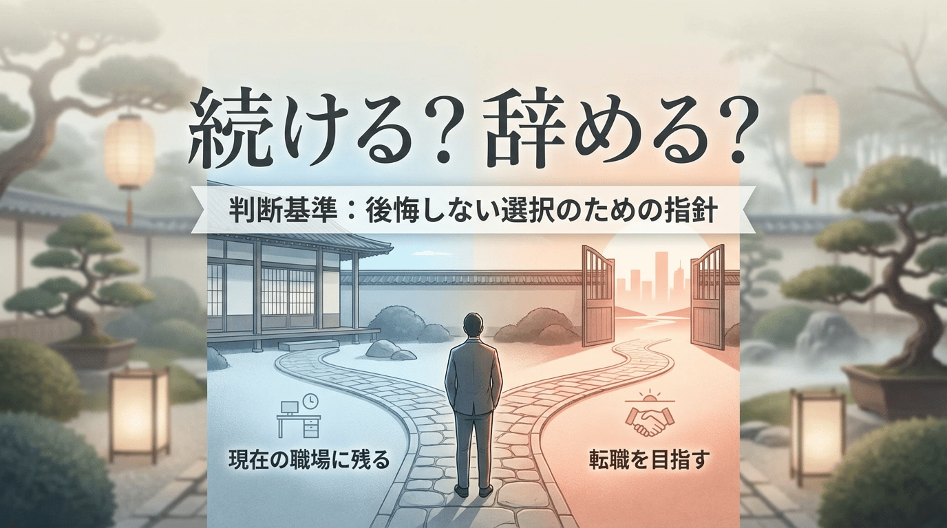 転職を後悔する理由ランキングと対処法｜再転職すべきケースの判断基準