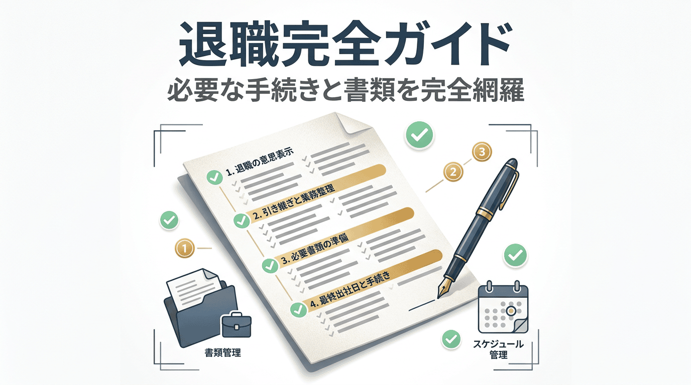 退職完全ガイド｜手続き・タイミング・必要書類すべて
