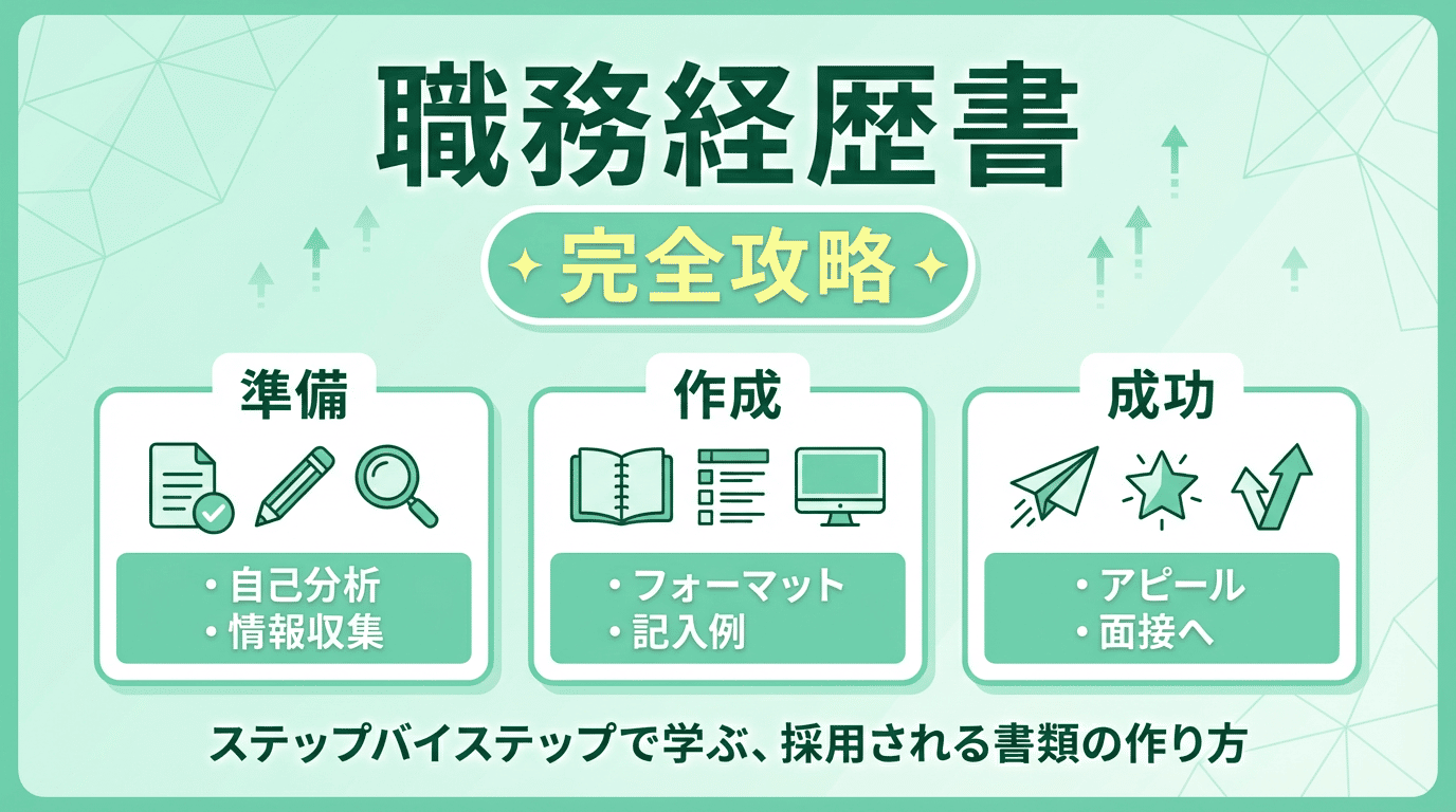 職務経歴書の書き方完全マニュアル｜テンプレート付き・職種別の記入例