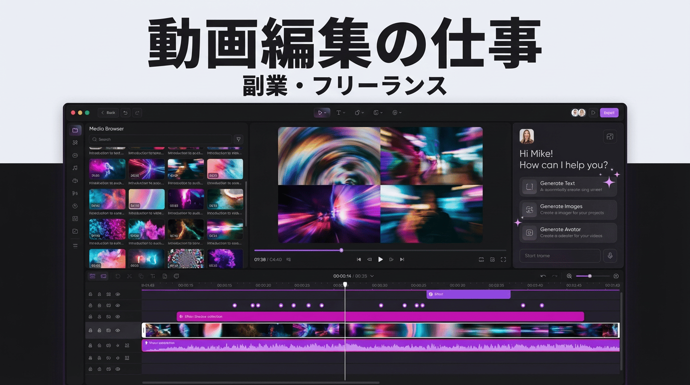 動画編集の仕事内容と求人の探し方｜フリーランス・副業向け