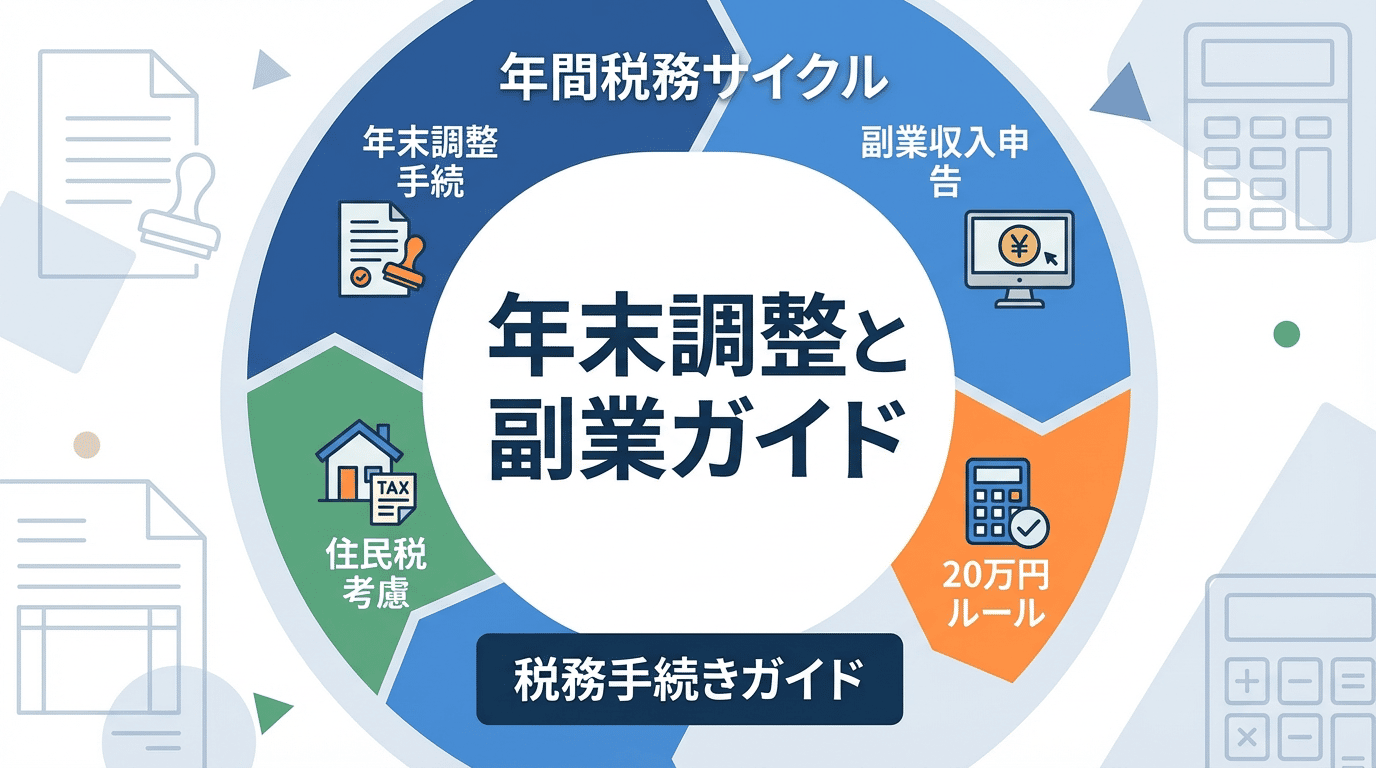 副業している人の年末調整はどうする？確定申告との違い・会社バレ対策まで徹底解説