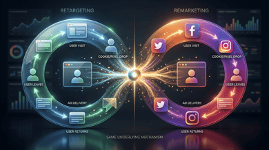 リマーケティングとリターゲティングの違いとは?設定方法まとめ