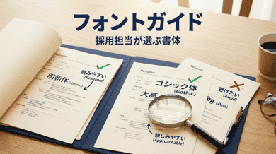 履歴書のフォントは何がよい?読まれる書式と推奨サイズ