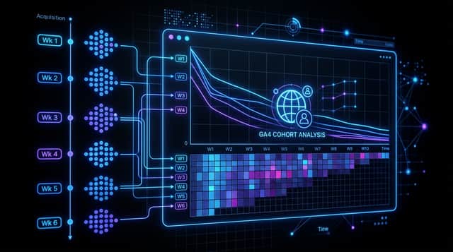 コホート分析とは?GA4での見方とリピート率改善への活用法