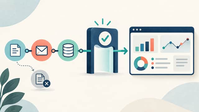 計測の確認とレポートをつなぐ図 / Measurement checks connected to a reporting dashboard