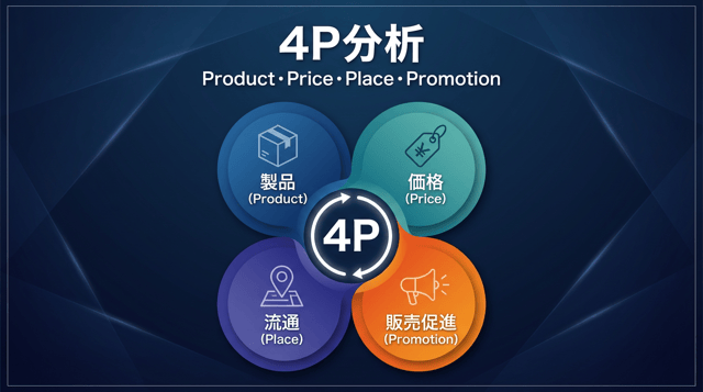 4P分析とは?マーケティングミックス(Product/Price/Place/Promotion)をやさしく解説