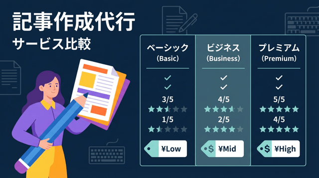 記事作成代行サービスおすすめ比較｜SEO記事の外注費用と選び方
