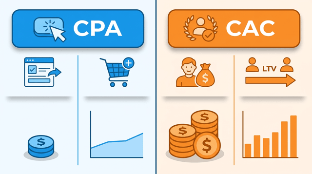 CACとCPAの違いとは？定義・計算方法・使い分け