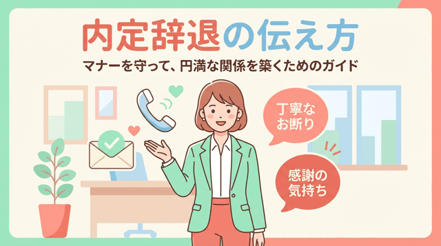 内定辞退の伝え方｜電話・メールの例文と失礼にならないマナー