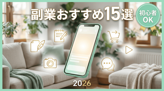 副業おすすめ15選|初心者でも始めやすい在宅・スマホ副業の選び方と注意点