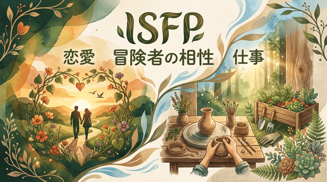 ISFP(冒険家)と相性がいいタイプは?恋愛・仕事の人間関係を徹底解説