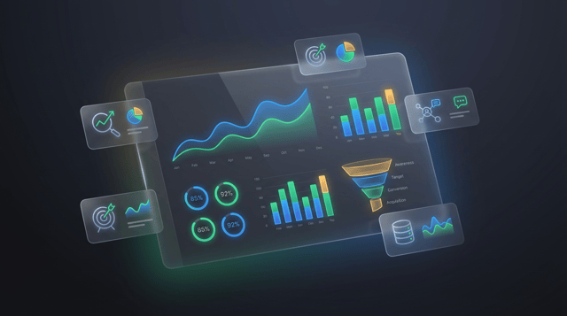 マーケティングダッシュボードの作り方｜KPIを一目で把握する設計術