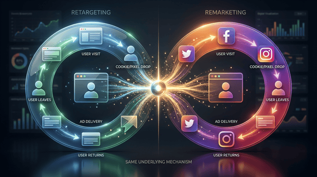 リマーケティングとリターゲティングの違いとは?設定方法まとめ