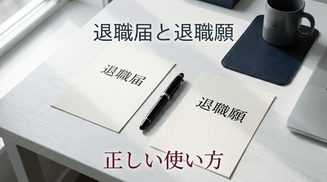 退職届と退職願の違い｜書き方・提出マナー・テンプレート完全ガイド