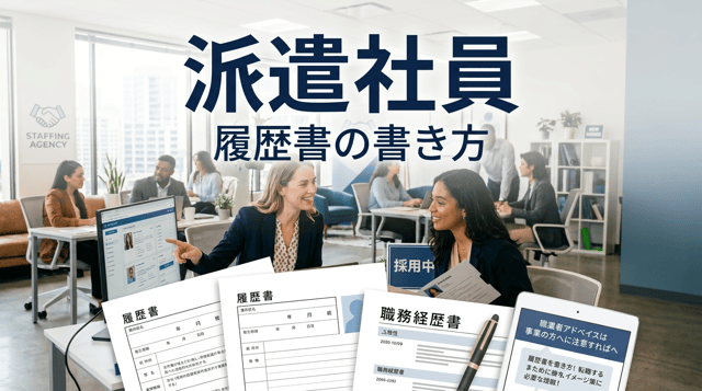 派遣社員の履歴書の書き方｜職歴・自己PRの正しい記載