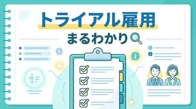 トライアル雇用とは?制度の仕組み・条件・お試し転職との違いを徹底解説