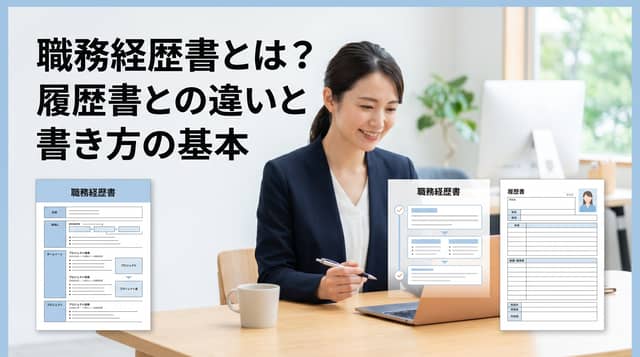 職務経歴書とは?履歴書との違いと書き方の基本