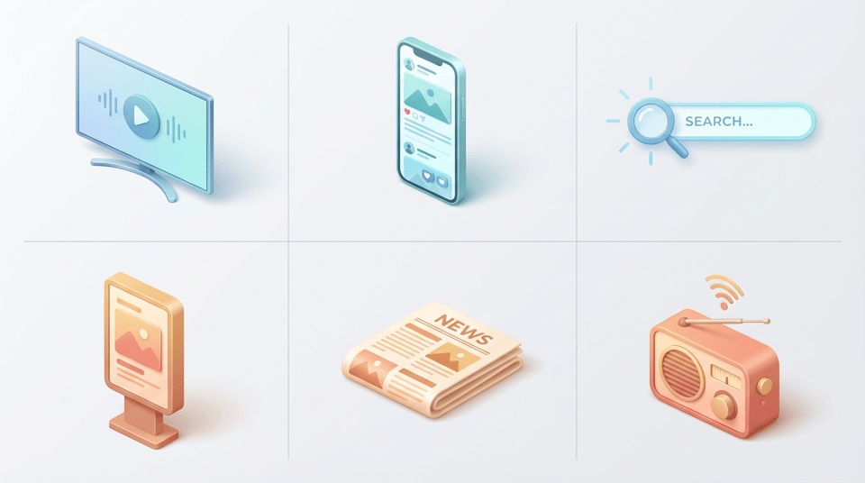 広告の種類一覧|オンライン・オフライン全20種の特徴と選び方を比較